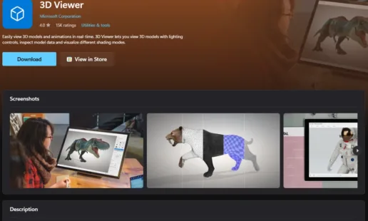 Microsoft is retiring 3D Viewer and removing it from Windows in 2026
