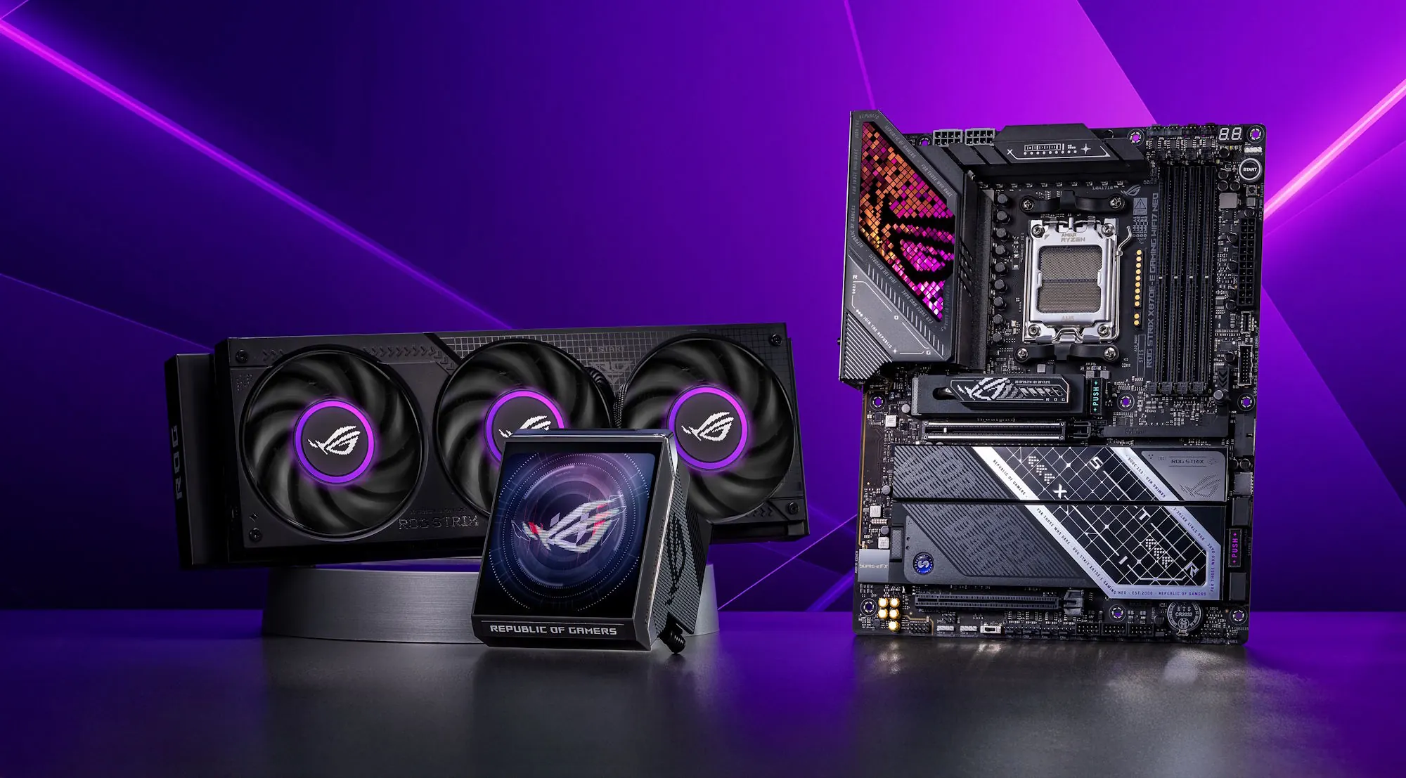ASUS epands ROG Strix Lineup for 2026 with new AIOs, Dual-Mode 4K Monitor, AM5 Boards, and Peripherals