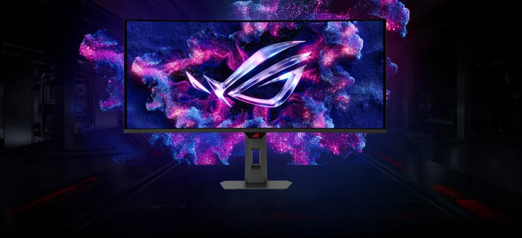 XG34WCDMTG brings Google TV and GeForce Now to a 34" QD-OLED gaming